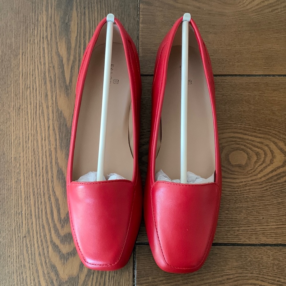 Bandolino Red Leather Liberty Flats